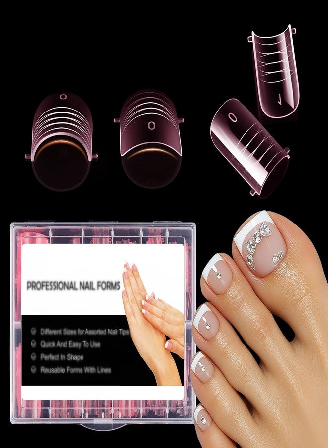 NMKL38 120pcs Press on Toenails, Toe Nail Press Ons for Women, Pink Full Cover Toe Nail Tips Fake Acrylic Toenails For Nail Extensions 12 Sizes - Image 1